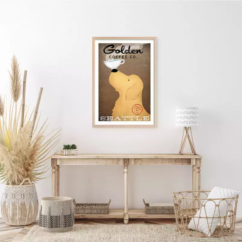 Golden Coffee Co - affiche chien