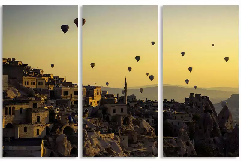 Lever de soleil sur la Cappadoce - paysage ciel