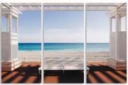 Fenêtre sur la mer - affiche paysage
