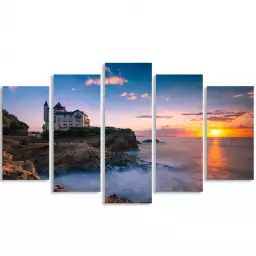 Souvenir de Biarritz - affiche paysage mer