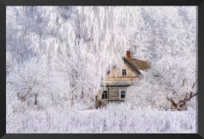 Conte d'hiver - affiche montagne