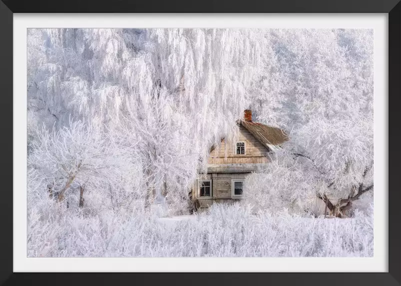 Conte d'hiver - affiche montagne