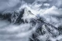 Naissant - affiche montagne