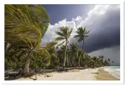 Orage - affiche bord de mer