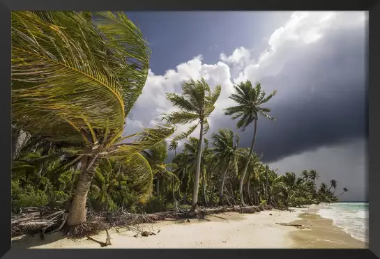 Orage - affiche bord de mer