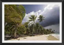 Orage - affiche bord de mer