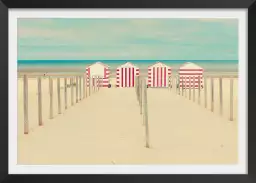 Plage privée - affiche mer