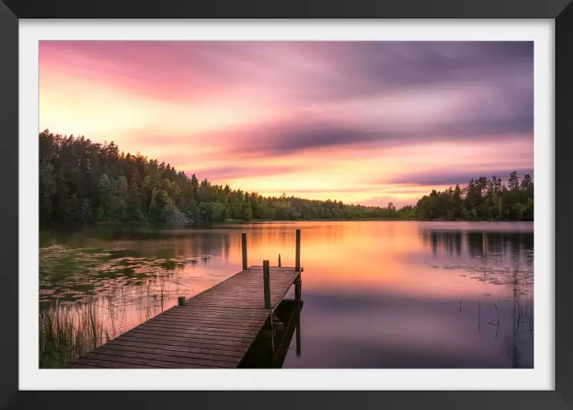 Lac rose - paysages d'été