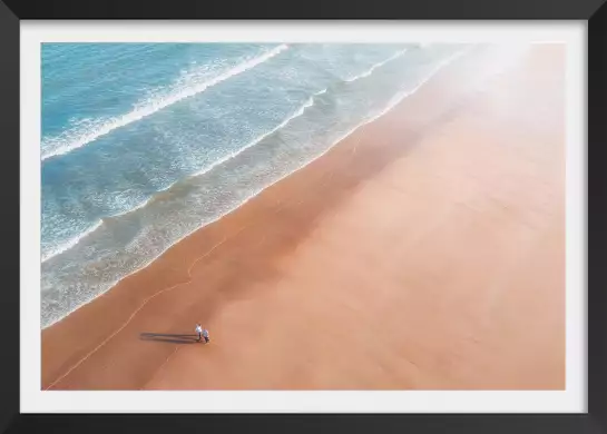 Promenade au bord de la mer - tableau de mer