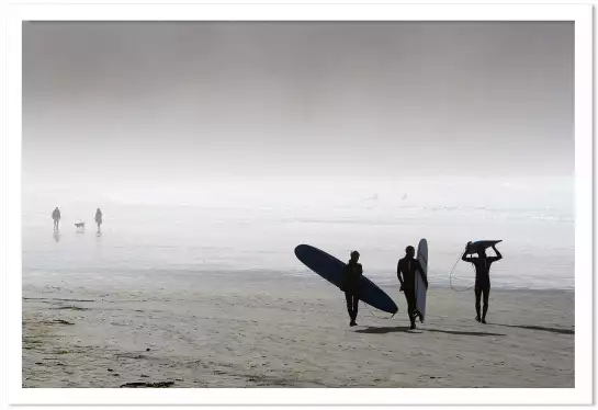 Surf dans la brune - photos noir et blanc célébrités