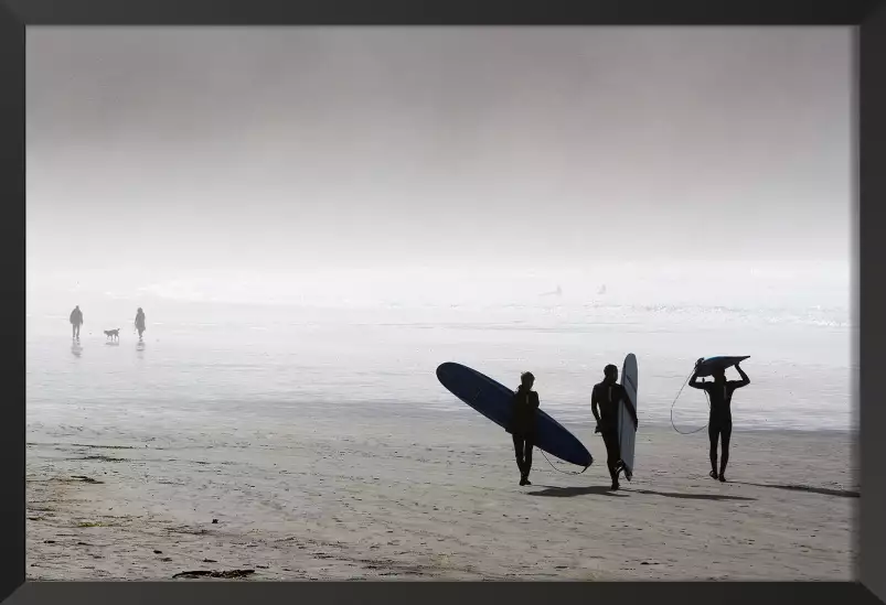 Surf dans la brune - photos noir et blanc célébrités