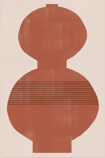 Vase illustré - affiche retro vintage