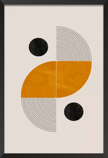 Retro symetrie - affiche geometrique