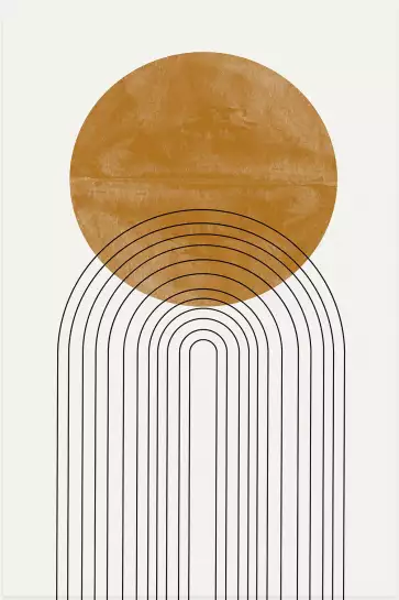 Flow abstrait - affiche geometrique