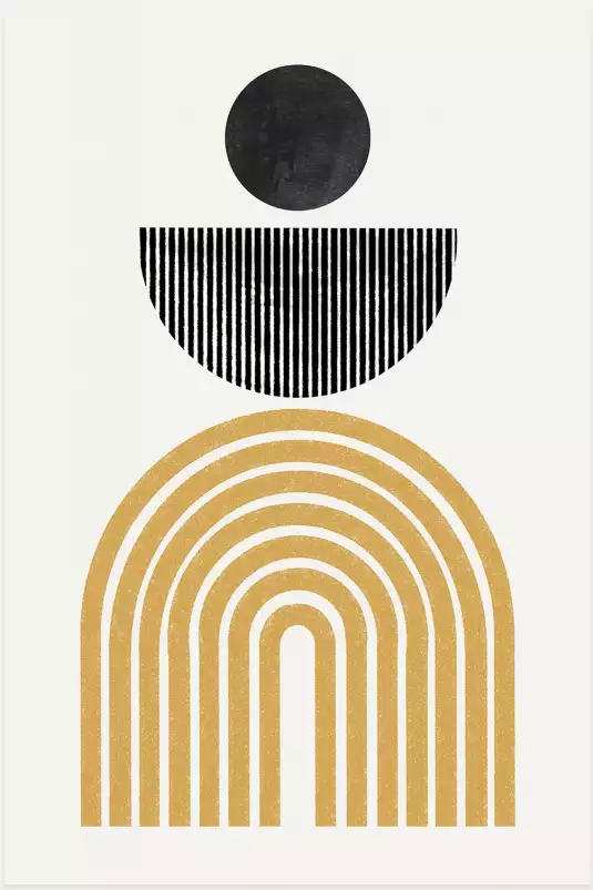 Midcentury Composition - affiche geometrique