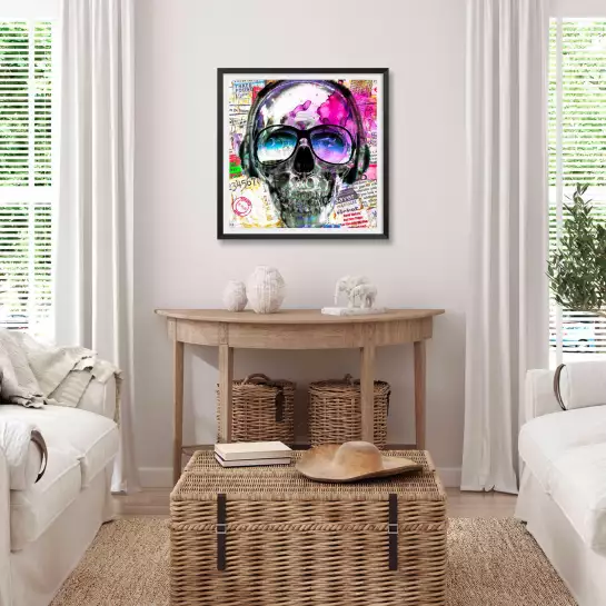 Skull letters - tableau pop art