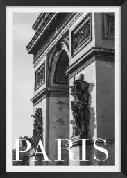 Paris arc de triomphe - affiche vintage paris