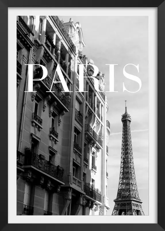 Paris Eiffel - affiche vintage paris