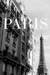 Paris Eiffel - affiche vintage paris