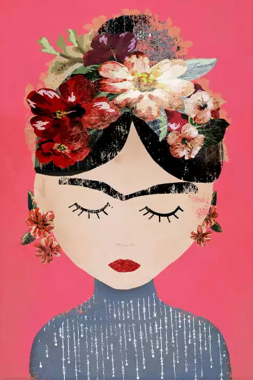 Frida rose - Affiches art