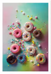 Delicieux donuts - affiche cuisine humour