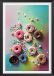 Delicieux donuts - affiche cuisine humour