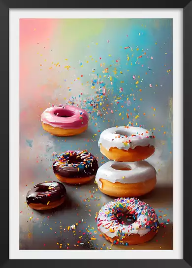 Yummy Donuts - affiche cuisine humour