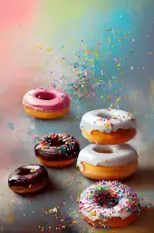 Yummy Donuts - affiche cuisine humour