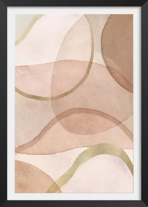 Blush and brown - affiche design