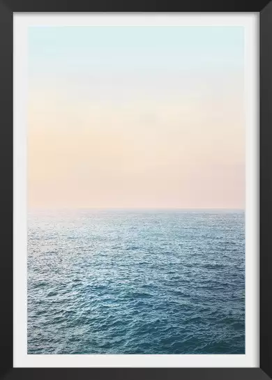 Tranquille - affiche paysage mer