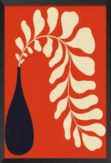 Plante tombante - affiche vintage scandinave