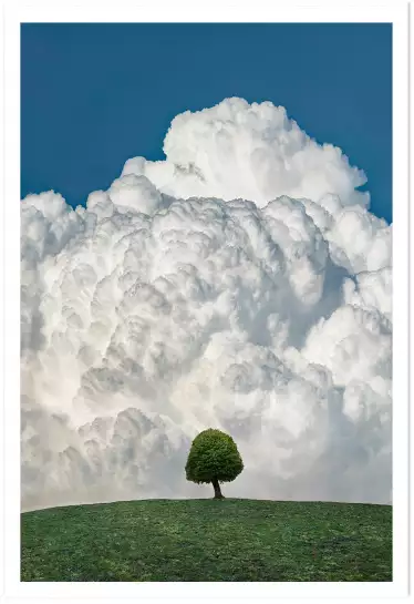 Up in the clouds - affiche paysage