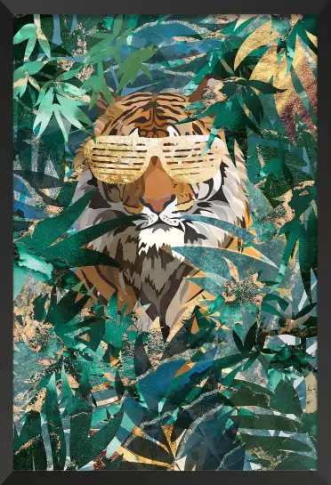 Tiger in the jungle - affiche tigre