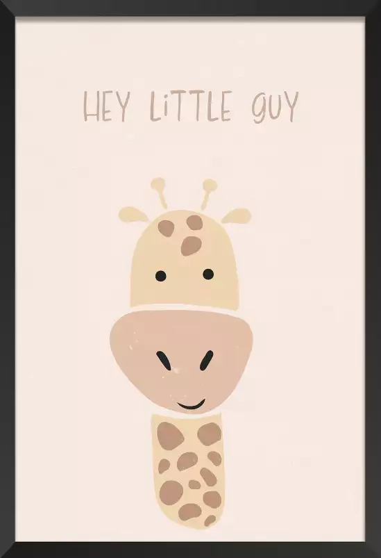 Giraffe nursery print - affiche animaux chambre bebe