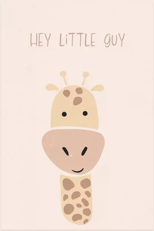 Giraffe nursery print - affiche animaux chambre bebe