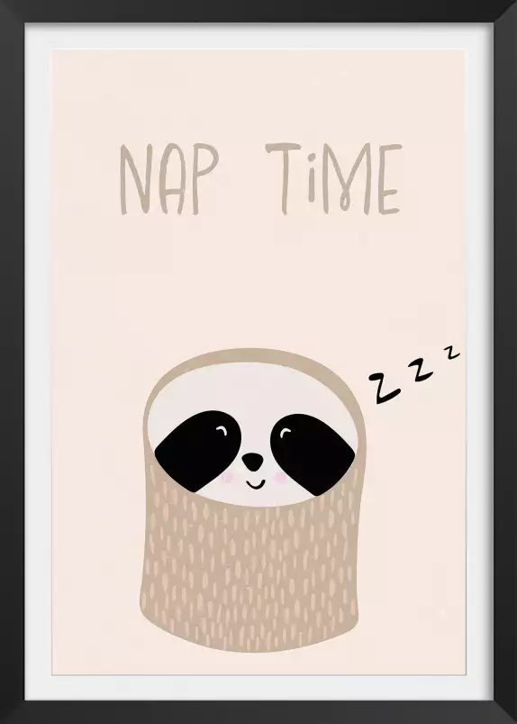 Sloth nursery print - affiche animaux chambre bebe