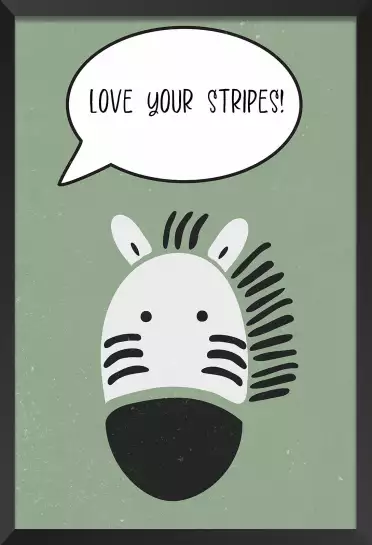 Zebra nursery print - affiche animaux chambre bebe