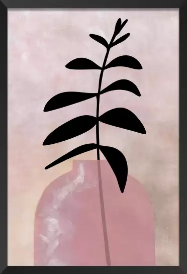 Dame jeanne rose - affiche plantes