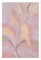 Feuilles roses - affiche plantes