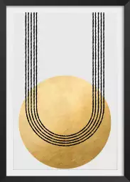 Gold balance - affiche art geometrique