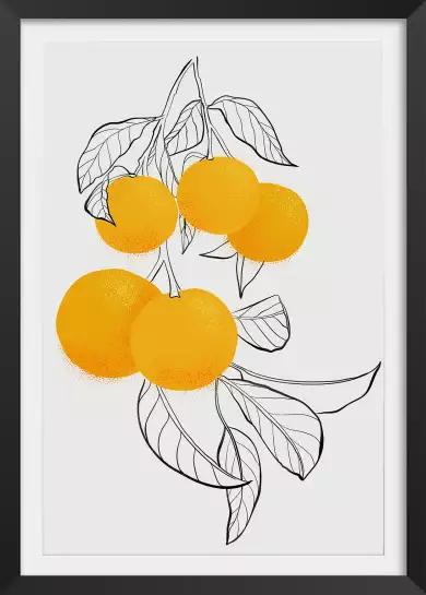 Mabel oranges - affiche fruits