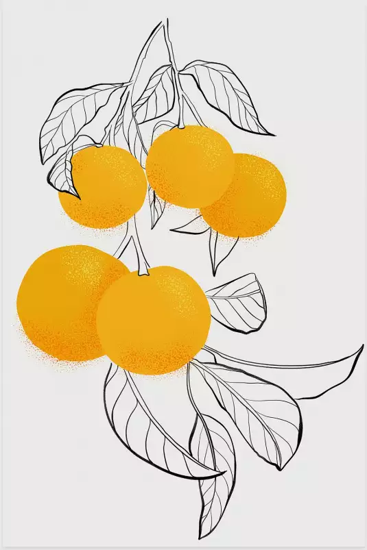 Mabel oranges - affiche fruits