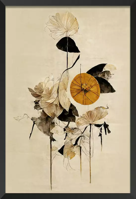 La Roue d'Or - affiche fleurs