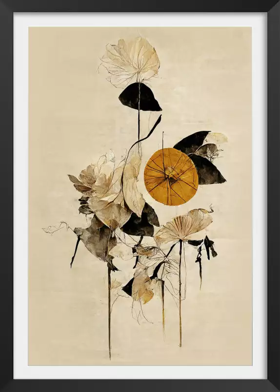 La Roue d'Or - affiche fleurs