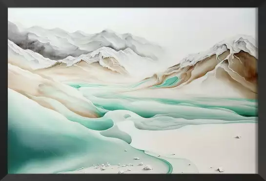 Paysage gelé - art abstrait