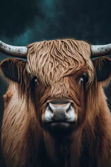 Vache écossaise - portrait animaux