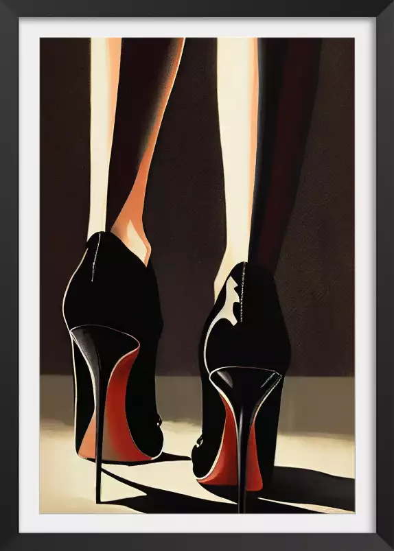 Talons hauts - poster romantique