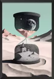 Le temps passe - affiche de la lune