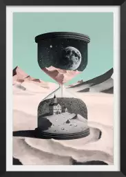 Le temps passe - affiche de la lune