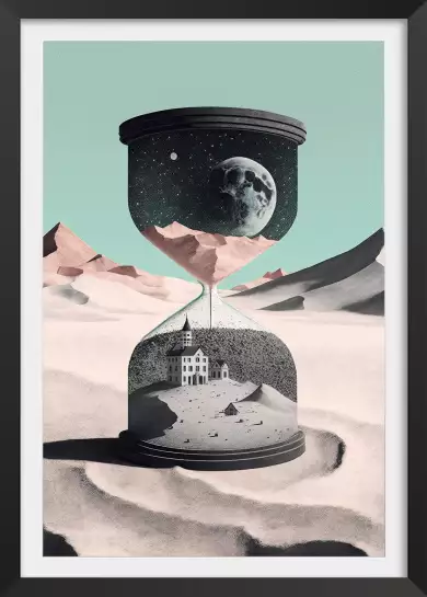 Le temps passe - affiche de la lune